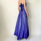 Girlhomeshops - Robe de bal longue et brillante violette, dégradé de couleurs, longueur au sol, gh5514