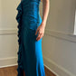 girlhomeshops-NEW ELEGANT AND SIMPLE DARK BLUE FASHION DRESS Gh6331