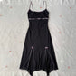 Black Vintage Elegant Pink Lace Spaghetti Strap Short/Long Women Chiffon Homecoming Dress Prom Dress Evening Dress Party Dress gh4127