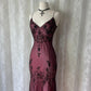 Pink Brown Beaded Formal Prom Dress Chiffon Pretty Floral Long/Short Homecoming Dress Date Dress Party Dress gh4619