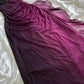 Charmantes dunkelviolettes glänzendes modisches Farbverlauf-elegantes langes Chiffon-Abendkleid Partykleid Ballkleid gh3594