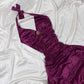Robe de bal courte/mi-longue violette, robe de fée gothique, robe de soirée, robe de soirée gh4598