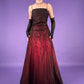Burgundy Gorgeous Delicate Beads Elegant Sweet Spaghetti Straps Long Satin Tulle Ball Gown Evening Gown Birthday Party Gown Graduation Gown Prom Gown gh3953