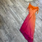 Orange Farbverlauf Mode Exquisite Perlen Lange Tüll Ballkleid Abendkleid Partykleid gh3184