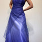 Girlhomeshops - Robe de bal longue et brillante violette, dégradé de couleurs, longueur au sol, gh5514