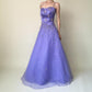 Girlhomeshops - Robe de bal longue en tulle violet, exquise et perlée, robe de remise de diplôme gh5644