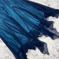 Dunkelblaues Meerjungfrau-Kleid mit Perlen, lang, Chiffon, formelles Abschlussball-Abendkleid, Hochzeitsgast-Partykleid, griechisches Neckholder-Kleid, gh3617b