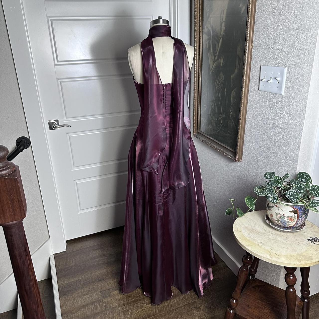 Lila Elegante Vintage Mode Lange Tüll Ballkleid Abendkleid Partykleid gh3585