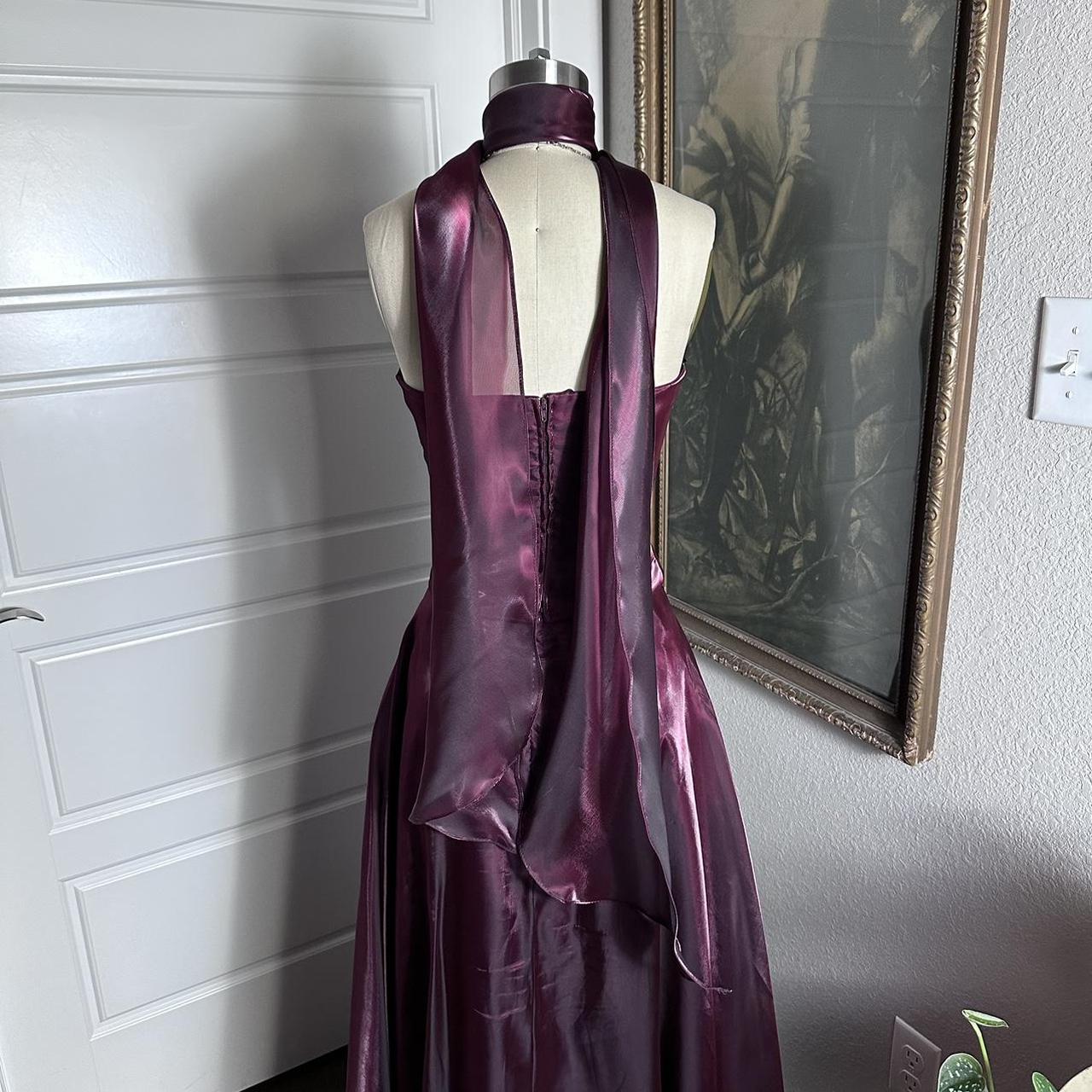 Lila Elegante Vintage Mode Lange Tüll Ballkleid Abendkleid Partykleid gh3585