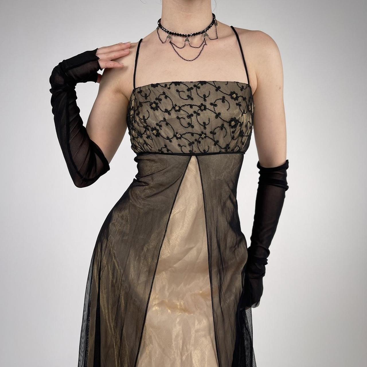 Girlhomeshops - Robe de soirée longue en satin marron à perles exquises gh5503