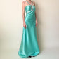 Robe de bal de fin d'année en strass bleu Tiffany, robe de soirée gh4591