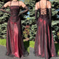 Burgunderrotes funkelndes Vintage-Elegantes, atemberaubendes, exquisites, perlenbesetztes langes Tüll-Satin-Ballkleid, Abendkleid, Partykleid, Abschlussballkleid gh3898