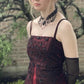 Burgunderrotes funkelndes Vintage-Elegantes, atemberaubendes, exquisites, perlenbesetztes langes Tüll-Satin-Ballkleid, Abendkleid, Partykleid, Abschlussballkleid gh3898