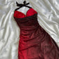 Robe de soirée élégante bordeaux brillante à bretelles en tulle longue robe de bal robe de fête d'anniversaire gh3900