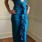 girlhomeshops-NEW ELEGANT AND SIMPLE DARK BLUE FASHION DRESS Gh6331