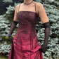 Burgunderrotes, zartes, perlenbesetztes, langes Tüll-Ballkleid, elegantes Abendkleid, formelles Geburtstagspartykleid, Abschlussballkleid gh3615