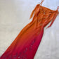 Orange Farbverlauf Mode Exquisite Perlen Lange Tüll Ballkleid Abendkleid Partykleid gh3184
