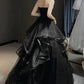 Black Sweetheart Tulle Layers Ball Gown Formal Dresses, Black Evening Dress Prom Dress  gh2302