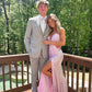 Pink Shiny Elegant Fashion V-Neck Mermaid Long Sequin Slit Sexy Floor-Length Ball Gown Evening Gown Party Dress gh3478