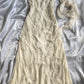 Yellow exquisite beaded spaghetti strap A-line chiffon long evening gown ball gown gh2933