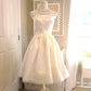 girlhomeshops--Ivory Cute Ribbon Lace A-Line Birthday Dress Homecoming Dress gh5572