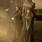 Gold Gorgeous Fashion Elegant Exquisite Beaded Long Sequin Mermaid Slim Ball Gown Evening Dress gh3422