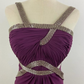 Robe de soirée longue en mousseline de soie et tulle, tenue de bal, de demoiselle d'honneur, violette, charmante, simple et élégante, à volants, bretelles, gh3622