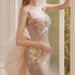pink gorgeous sparkling pretty mermaid ball gown with detachable bow long elegant sequin formal prom dress eveng Dress Party Dress gh3544