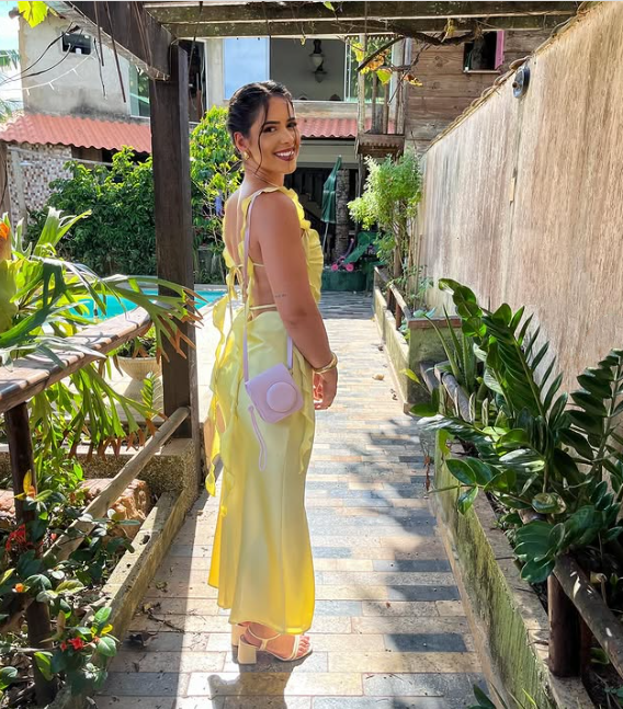 💛🍋Gelbes, modisches, elegantes, langes, schmal geschnittenes Ballkleid aus Satin mit Rüschen, Abendkleid, Gartenpartykleid, Abschlussballkleid, Ballkleid, Partykleid für Hochzeitsgäste, Brautjungfernkleid gh3984