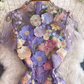 Palast-Stil schöne schwere Arbeit dreidimensionale Blumenstickerei Stickerei Urlaub am Meer Kleid Morgenmantel weibliche Braut High-End 11286