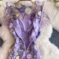 Palast-Stil schöne schwere Arbeit dreidimensionale Blumenstickerei Stickerei Urlaub am Meer Kleid Morgenmantel weibliche Braut High-End 11286