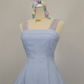 Blue lace strap short chiffon homecoming dress prom dress holiday dress gh4653