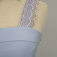 Blue lace strap short chiffon homecoming dress prom dress holiday dress gh4653