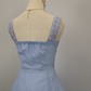 Blue lace strap short chiffon homecoming dress prom dress holiday dress gh4653