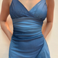 Blue Sparkling Short Chiffon Homecoming Dress Party Dress gh4743