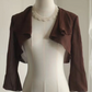 Brown Shiny Beaded Chiffon Homecoming Dress Fashion Birthday Party Dress Evening Dress gh4815