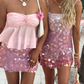 Pink Short Sequin Homecoming Dress Holiday/Cocktail Party Dress gh4853