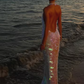 Pink Shiny Fashion Sequin Long Sling Travel Holiday/Birthday/Cocktail Party Dress gh4859