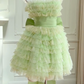 Girlhomeshops -Green sweet cute short layered homecoming dress birthday party dress gh5097