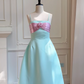 Girlhomeshops -Green sweet cute short satin homecoming dress birthday party dress gh5100