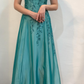 Girlhomeshops--Green exquisite floral beaded fashion long satin prom dress graduation dress gh5524