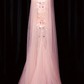 girlhomeshops--Pink Mermaid Sequined Long Tulle Prom Dress Evening Gown gh5701