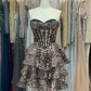 girlhomeshops-🐆🖤🤎 Fashionable exquisite beaded leopard print A-line short homecoming dresses tight hoco dresses gh5811