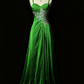 girlhomeshops-Fairy - Like Forest Green Crystal Floral Evening Dress gh5848