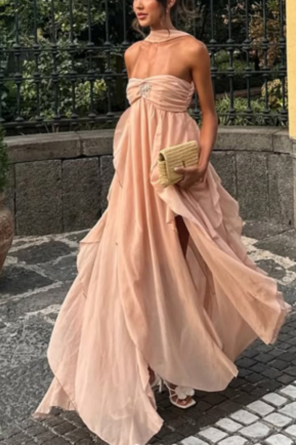 girlhomeshops-Beach vacation dress, wedding guest dress, party dress, casual dress, comfortable dress, fashionable outfitgh5857