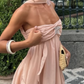 girlhomeshops-Beach vacation dress, wedding guest dress, party dress, casual dress, comfortable dress, fashionable outfitgh5857