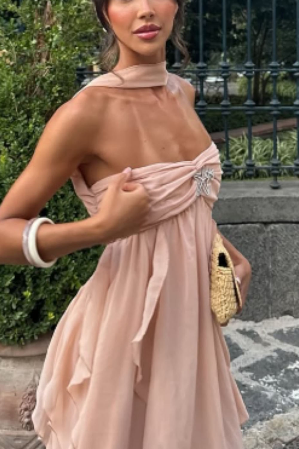 girlhomeshops-Beach vacation dress, wedding guest dress, party dress, casual dress, comfortable dress, fashionable outfitgh5857
