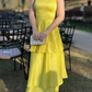 girlhomeshops-Yellow Fashion Long Satin Prom Dress Simple Graduation Dress Business Dress Formal Dress gh5863