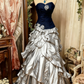 Robe de soirée longue en tulle violet, rose, bleu, dégradé, mode rétro, élégante, délicate, florale, perles, douce et élégante, longueur au sol, gh4156