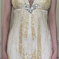 ✨Girlhomeshops-Beige Beaded Exquisite Gorgeous Long Chiffon Prom dress Evening Dress Party Dress gh4986